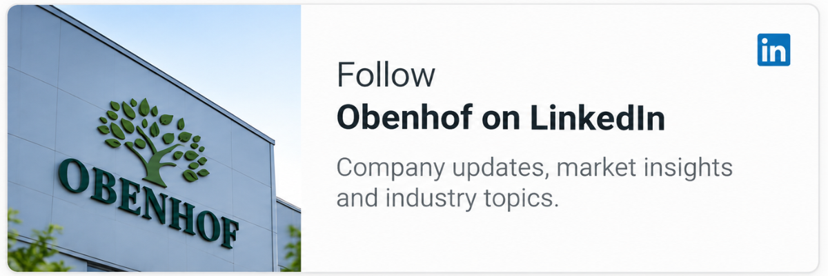 Obenhof auf LinkedIn folgen – Unternehmensnews, Markteinblicke und Branchenthemen