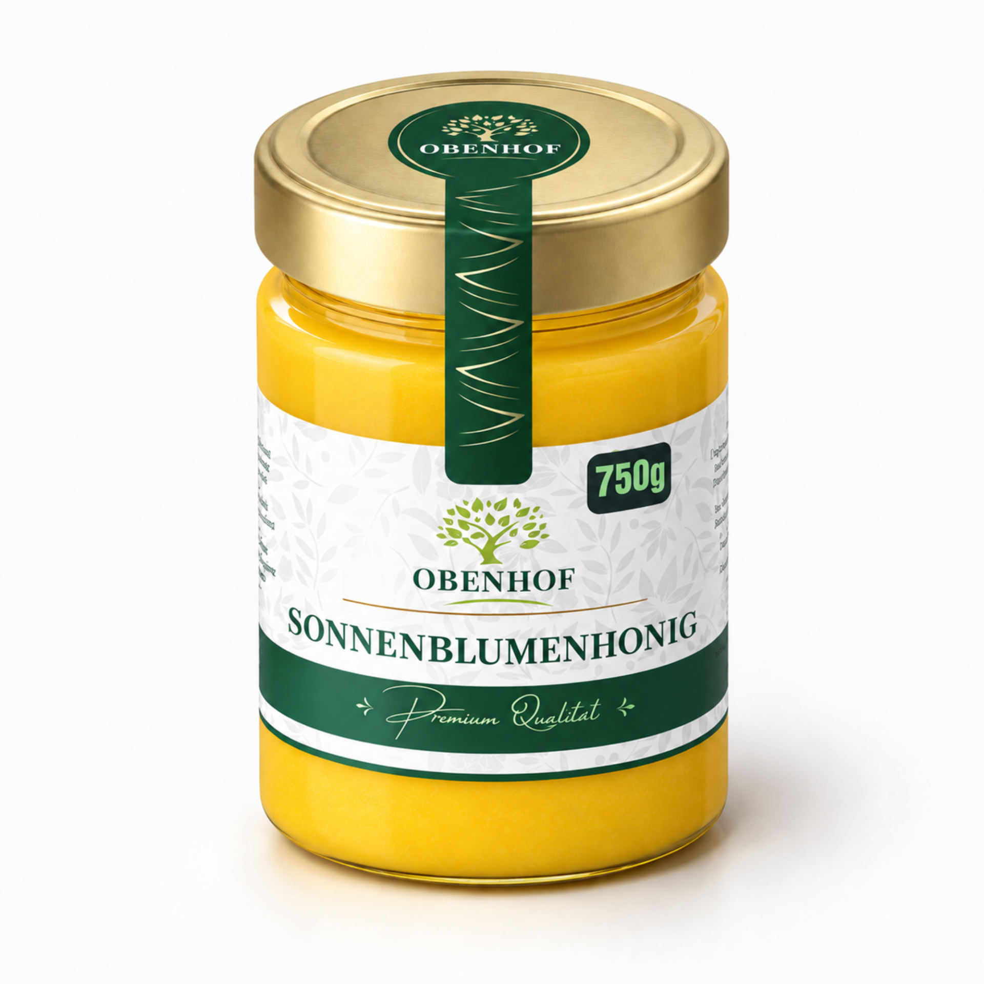 Obenhof Sonnenblumenhonig im Glas 750 g