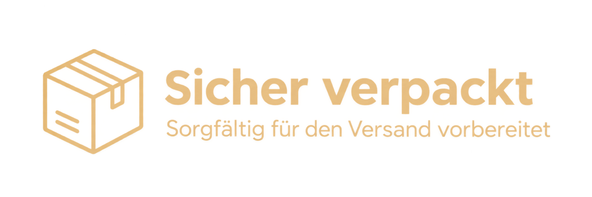 Symbol für sichere Verpackung und sorgfältigen Versand
