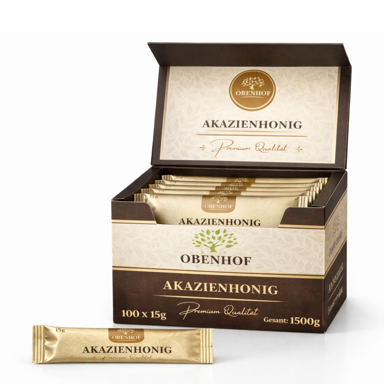 Obenhof Akazienhonig Sticks 100 x 15 g