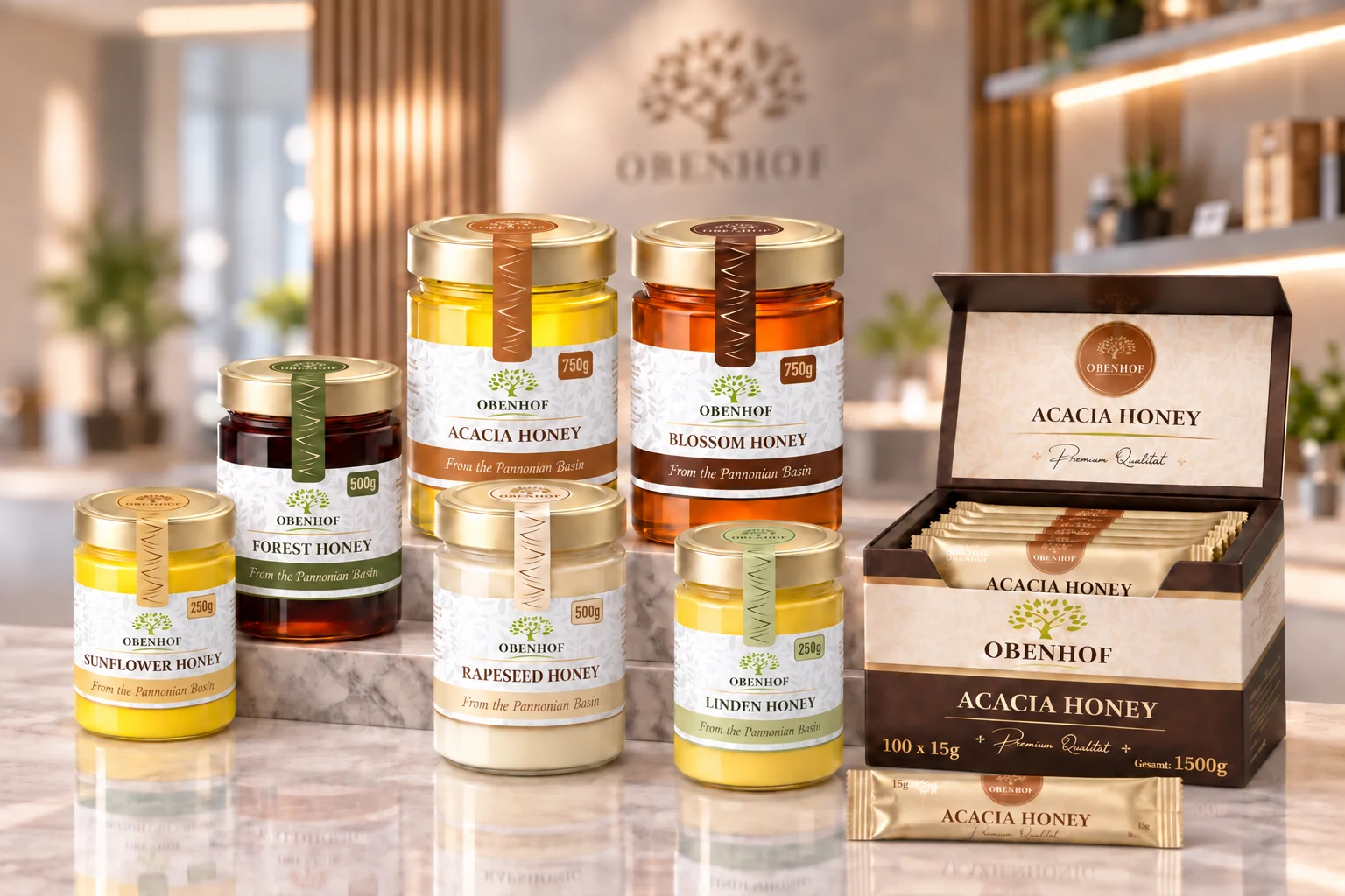 Obenhof honey range – honey supplier to Europe, Japan and the GCC region