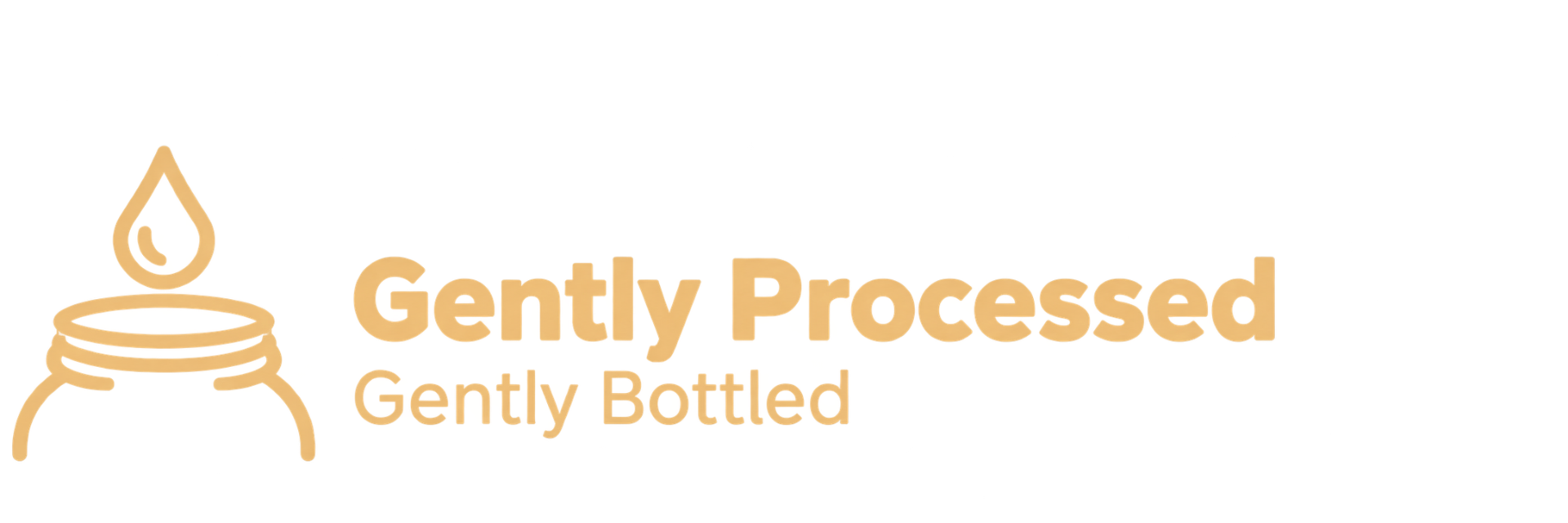 A symbol of gentle honey processing and bottling